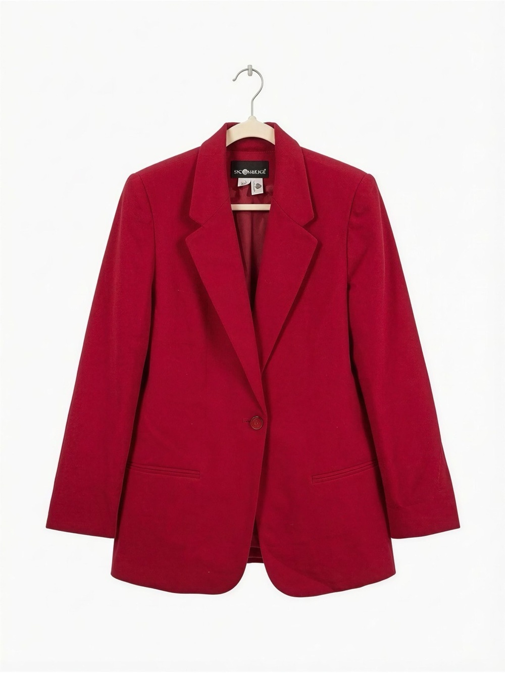 Sag Harbor Women's Vintage Wool Red Tailored Blazer NWT Size 12